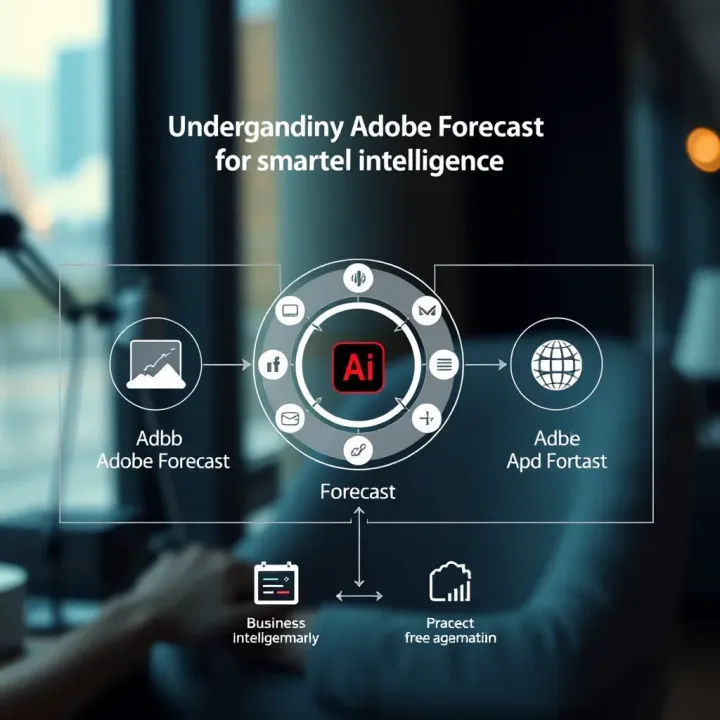 Integration of Adobe Forecast with Adobe Business Intelligence Tools Diagram illustrating Adobe Forecast integration with Adobe ecosystem and business intelligence tools