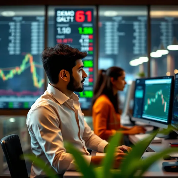 Illustration of smooth transition from demo account to real trading account on Quotex platform