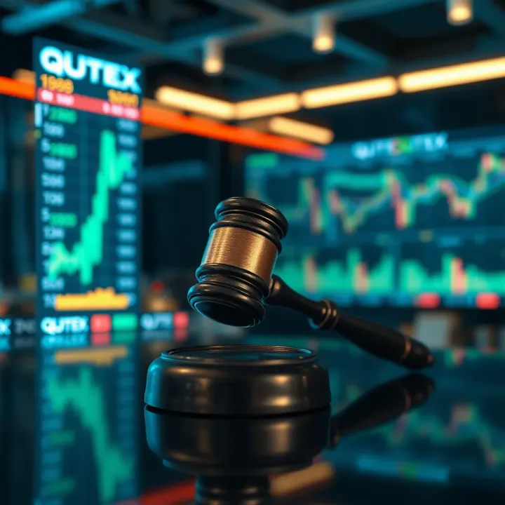Visual representation of Quotex's registration and legal framework in the financial market