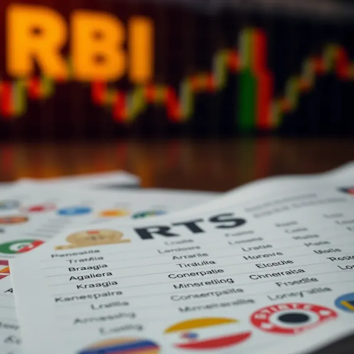 Diagram showing the official list of foreign currencies permitted by the Reserve Bank of India for trading